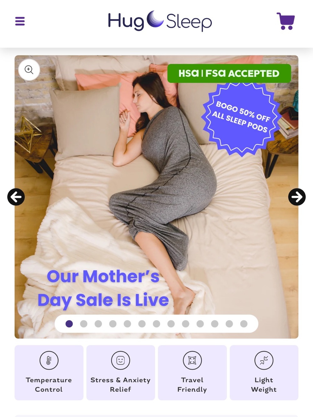 Medium hug sleep pod